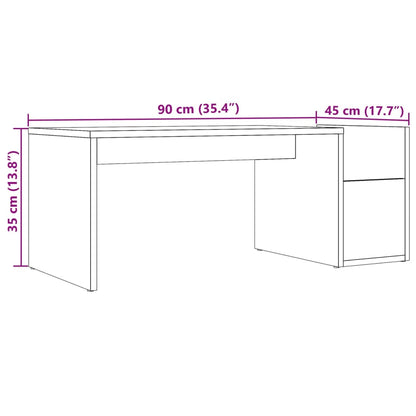 vidaXL Coffee Table Artisian Oak 90x45x35 cm Engineered Wood