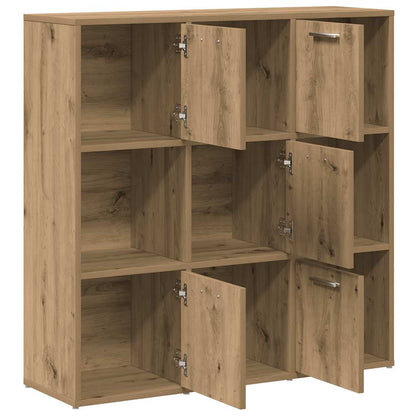 vidaXL Bookshelf Artisan Oak 90x28x90 cm Engineered Wood