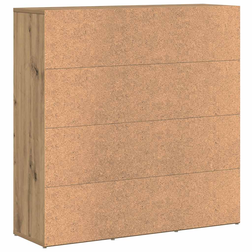 vidaXL Bookshelf Artisan Oak 90x28x90 cm Engineered Wood