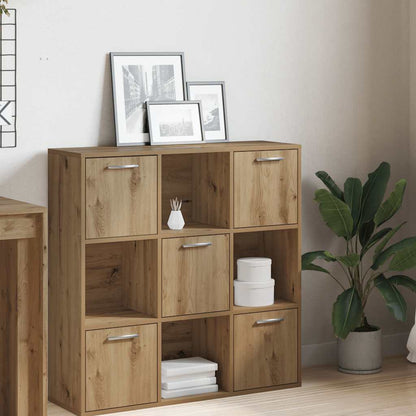vidaXL Bookshelf Artisan Oak 90x28x90 cm Engineered Wood