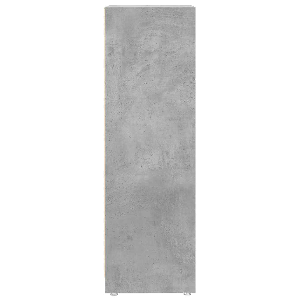 vidaXL Bathroom Cabinet Concrete Grey 30x30x95 cm Engineered Wood