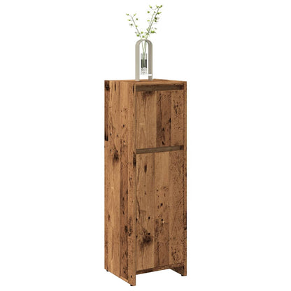 vidaXL Bathroom Cabinet Old Wood 30x30x95 cm Engineered Wood