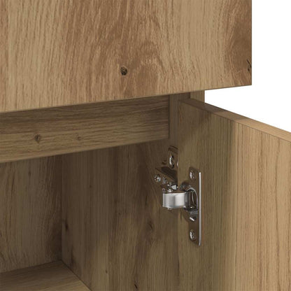 vidaXL Bathroom Cabinet Artisan Oak 30x30x95 cm Engineered Wood
