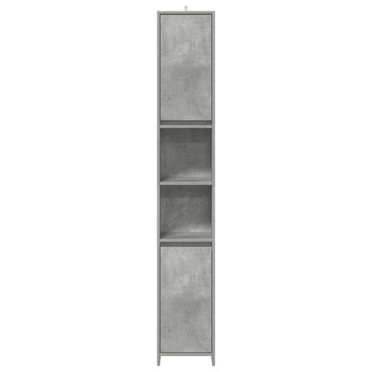 vidaXL Bathroom Cabinet Concrete Grey 30x30x183.5 cm Engineered Wood