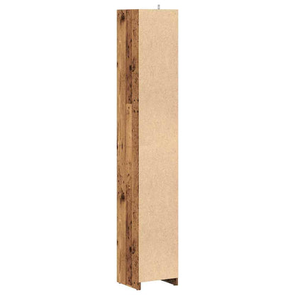 vidaXL Bathroom Cabinet Old Wood 30x30x183,5 cm Engineered Wood