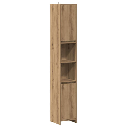 vidaXL Bathroom Cabinet Artisan Oak 30x30x183,5 cm Engineered Wood