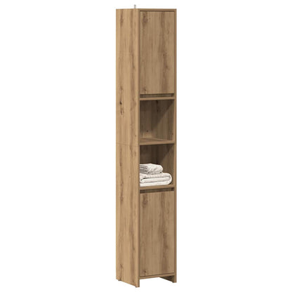 vidaXL Bathroom Cabinet Artisan Oak 30x30x183,5 cm Engineered Wood