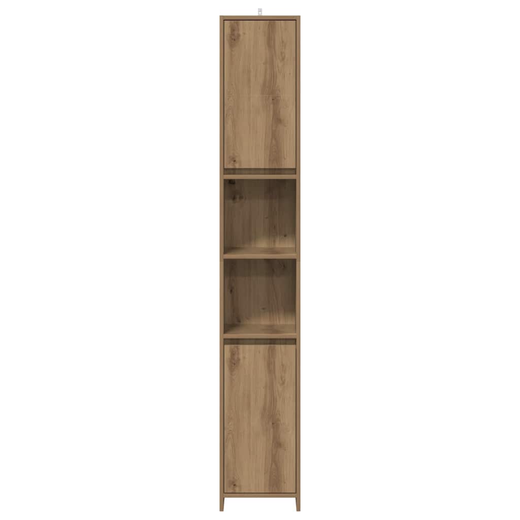vidaXL Bathroom Cabinet Artisan Oak 30x30x183,5 cm Engineered Wood