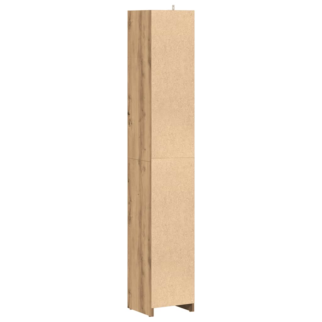vidaXL Bathroom Cabinet Artisan Oak 30x30x183.5 cm Engineered Wood