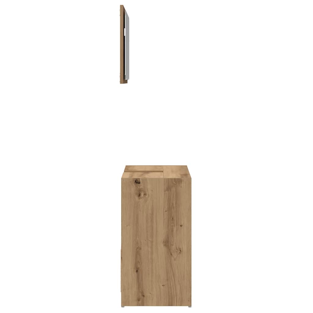 vidaXL 2 Piece Bathroom Furniture Set Artisan Oak Engineered Wood