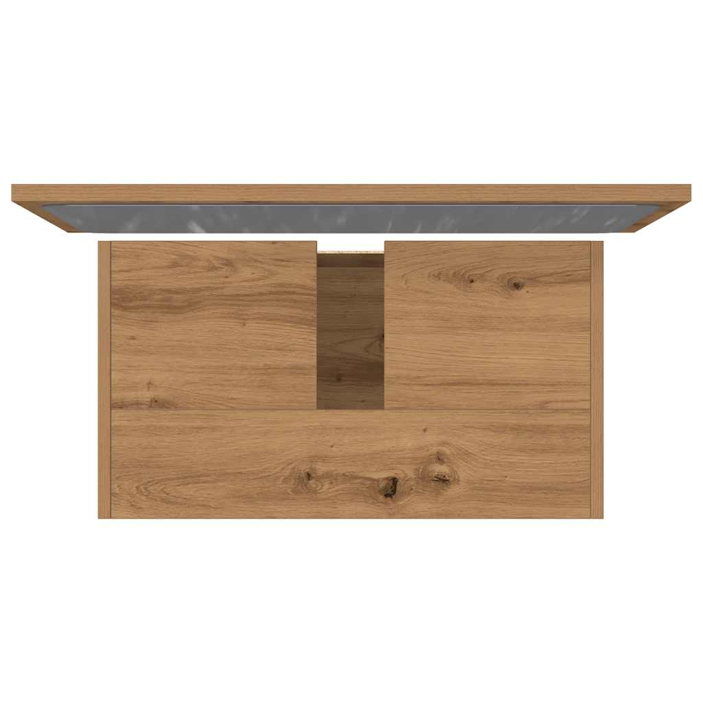 vidaXL 2 Piece Bathroom Furniture Set Artisan Oak Engineered Wood