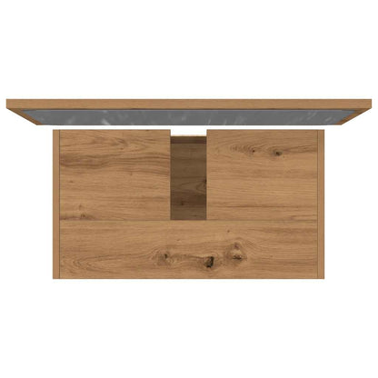 vidaXL 2 Piece Bathroom Furniture Set Artisan Oak Engineered Wood