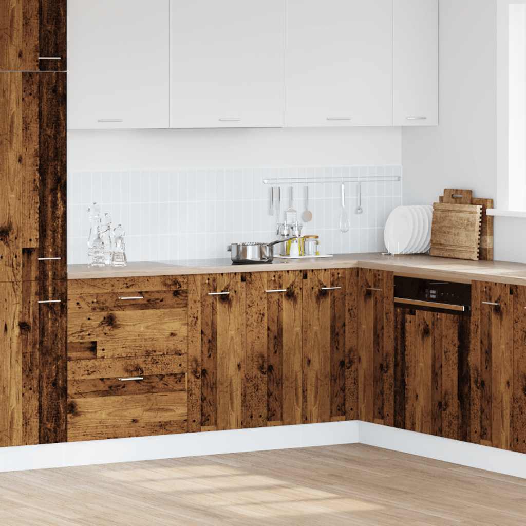 vidaXL Bottom Cabinet Lyon Old Wood 60x46x81.5 cm Engineered Wood