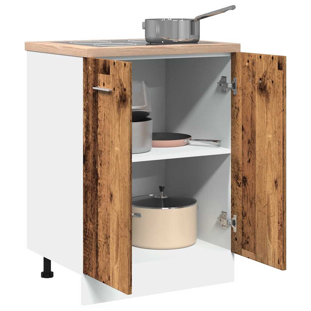 vidaXL Bottom Cabinet Lyon Old Wood 60x46x81.5 cm Engineered Wood