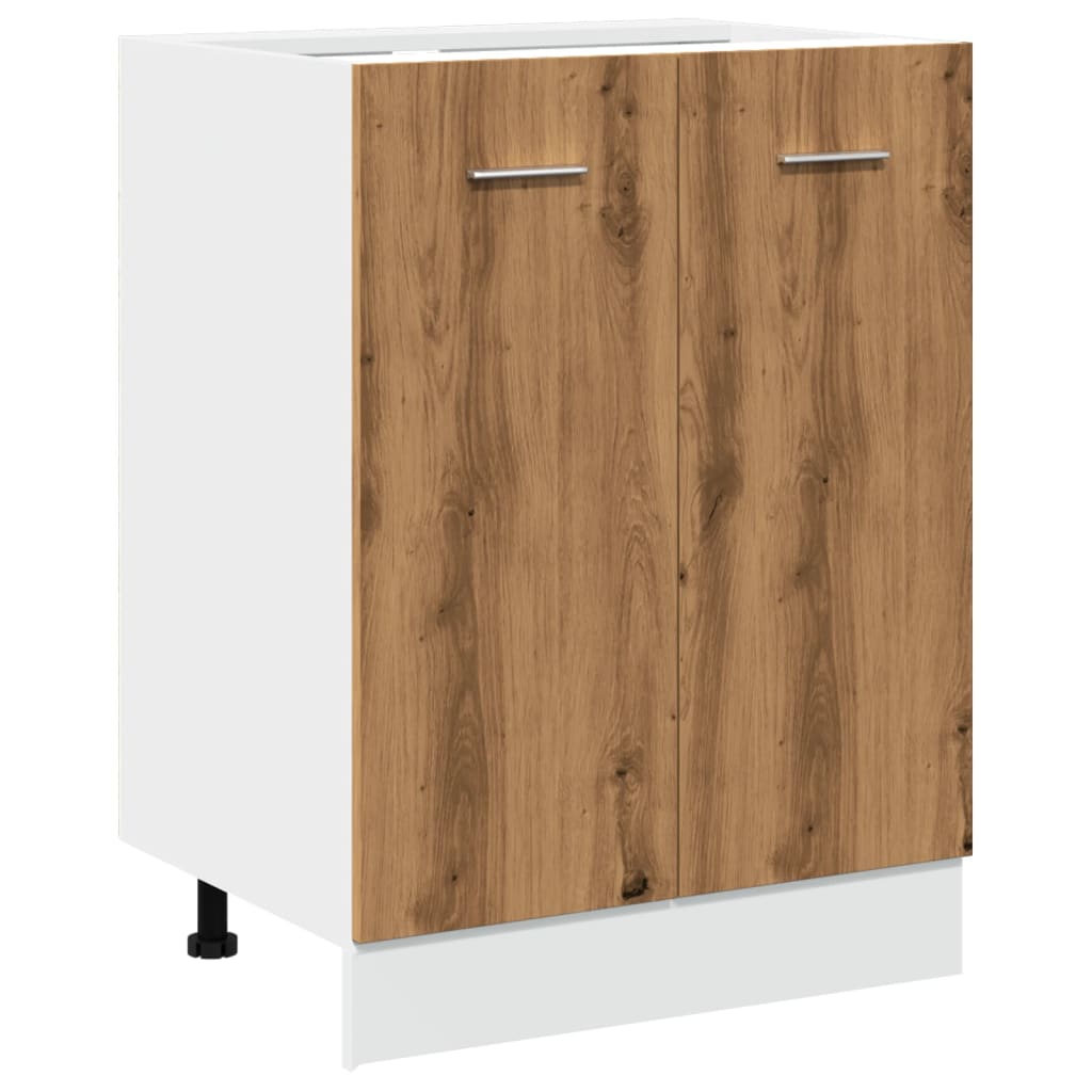 vidaXL Bottom Cabinet Lyon Artisan Oak 60x46x81.5 cm Engineered Wood