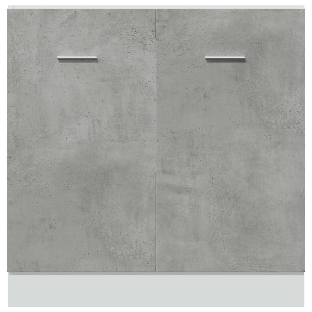 vidaXL Sink Bottom Cabinet Lyon Concrete Grey 80x46x81.5 cm Engineered Wood
