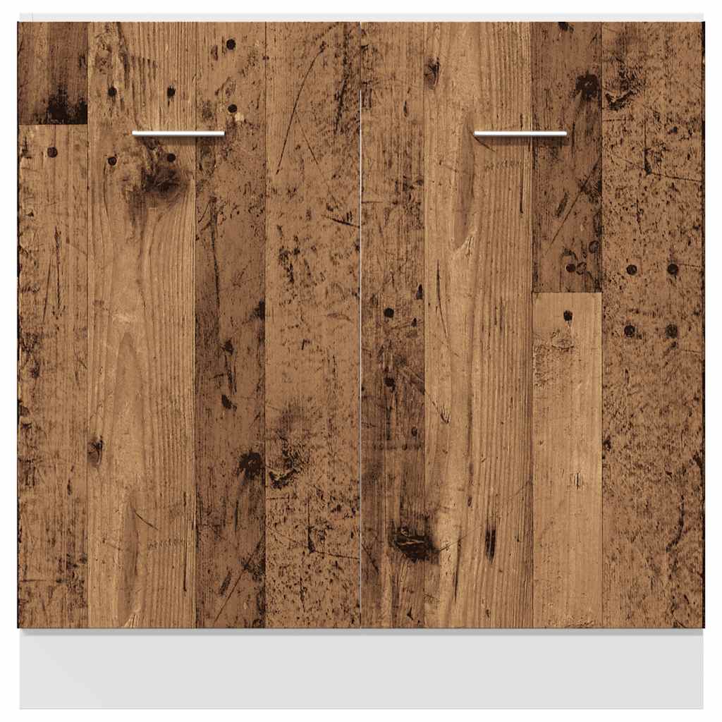 vidaXL Sink Bottom Cabinet Lyon Old Wood 80x46x81.5 cm Engineered Wood