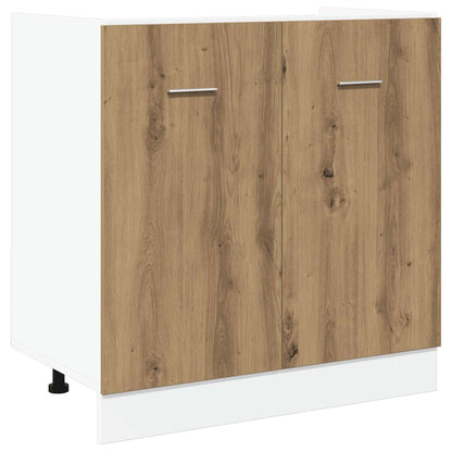 vidaXL Sink Bottom Cabinet "Lyon" Artisan Oak 80x46x81,5 cm Engineered Wood