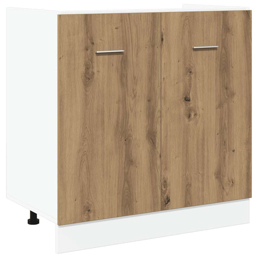 vidaXL Sink Bottom Cabinet "Lyon" Artisan Oak 80x46x81,5 cm Engineered Wood