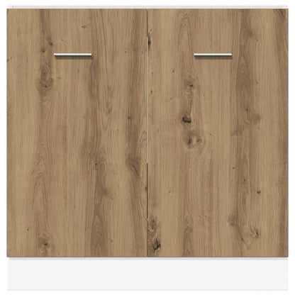vidaXL Sink Bottom Cabinet "Lyon" Artisan Oak 80x46x81,5 cm Engineered Wood