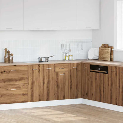 vidaXL Drawer Bottom Cabinet Lyon Artisan Oak 30x46x81.5 cm Engineered Wood