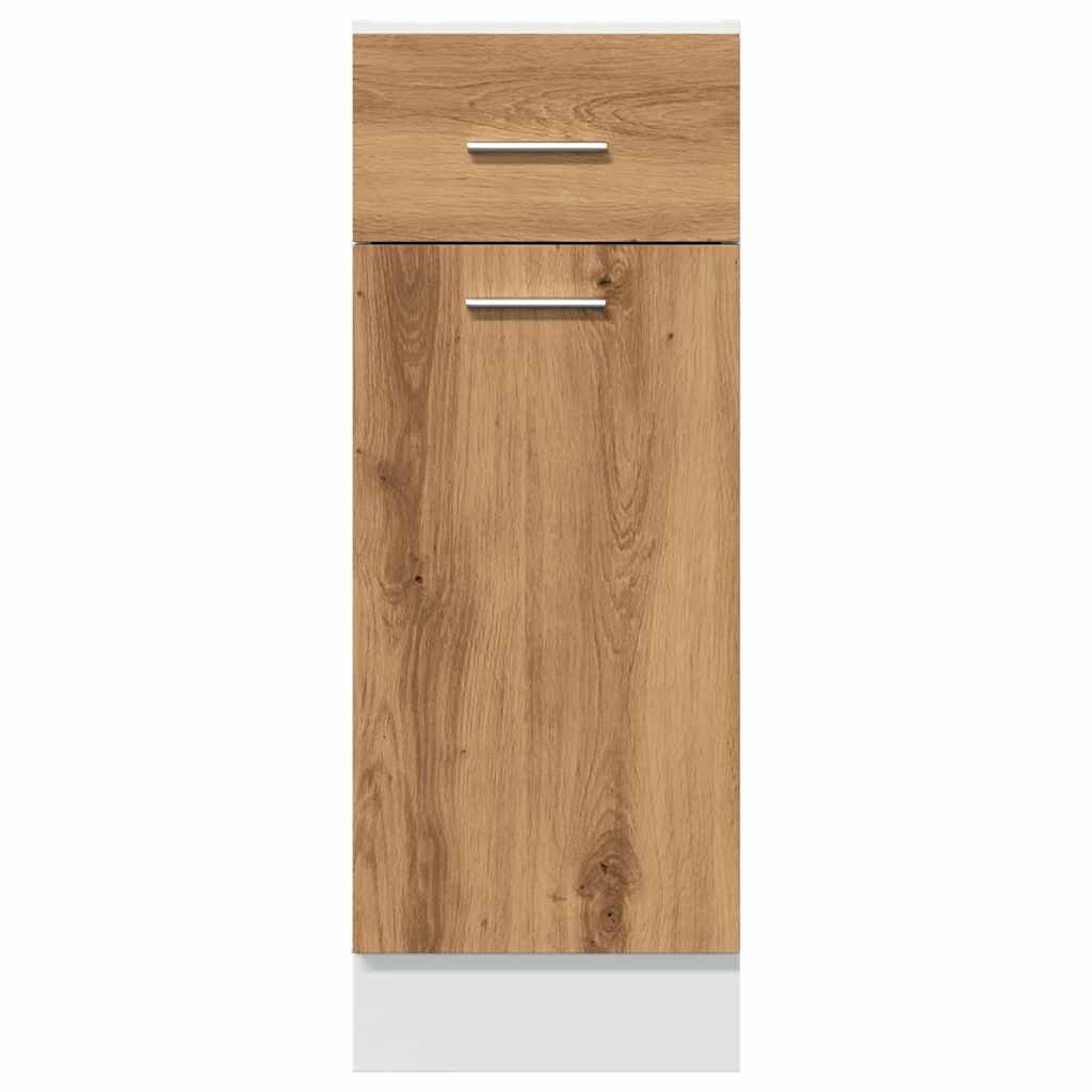 vidaXL Drawer Bottom Cabinet Lyon Artisan Oak 30x46x81.5 cm Engineered Wood