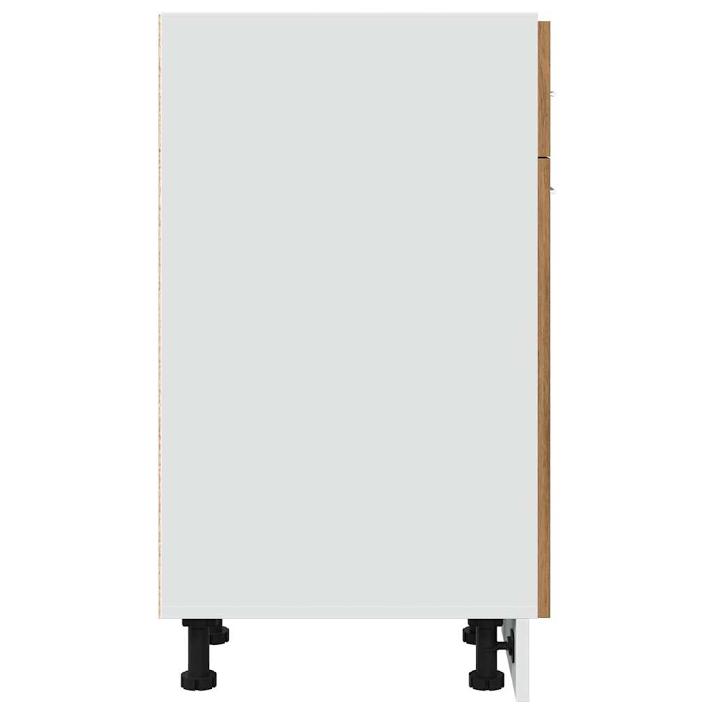 vidaXL Drawer Bottom Cabinet Lyon Artisan Oak 30x46x81.5 cm Engineered Wood