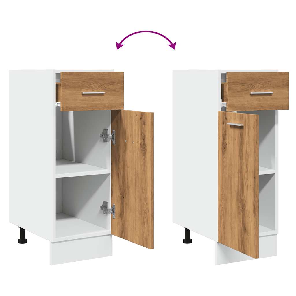 vidaXL Drawer Bottom Cabinet Lyon Artisan Oak 30x46x81.5 cm Engineered Wood