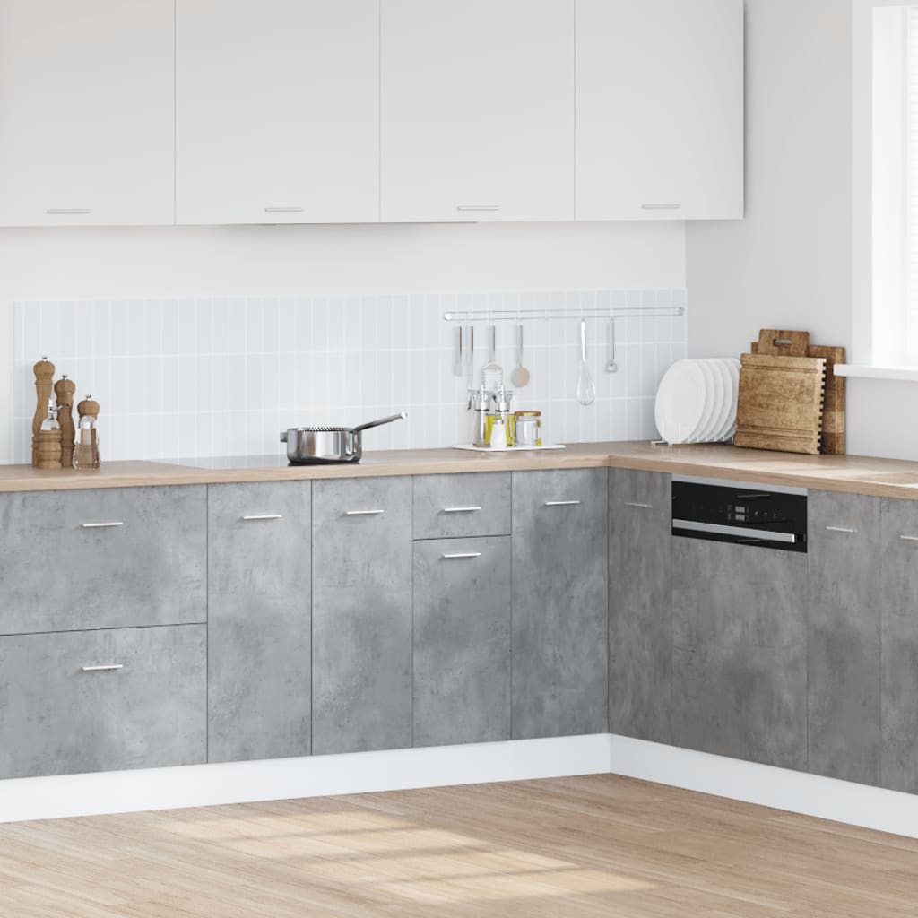 vidaXL Drawer Bottom Cabinet Lyon Concrete Grey 40x46x81.5 cm Engineered Wood