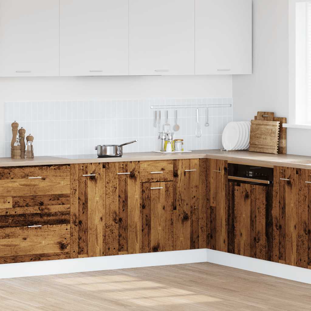 vidaXL Drawer Bottom Cabinet Lyon Old Wood 40x46x81.5 cm Engineered Wood