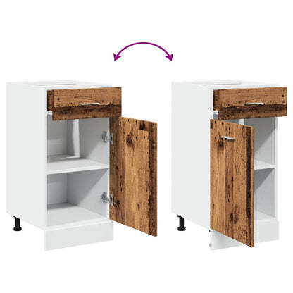 vidaXL Drawer Bottom Cabinet Lyon Old Wood 40x46x81.5 cm Engineered Wood