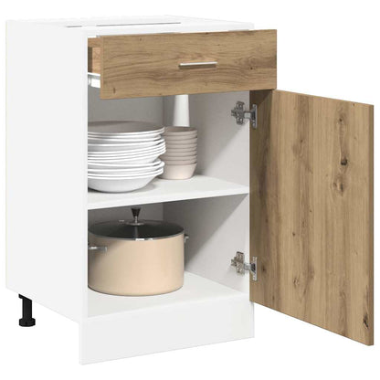 vidaXL Drawer Bottom Cabinet "Lyon" Artisan Oak 40x46x81,5 cm Engineered Wood