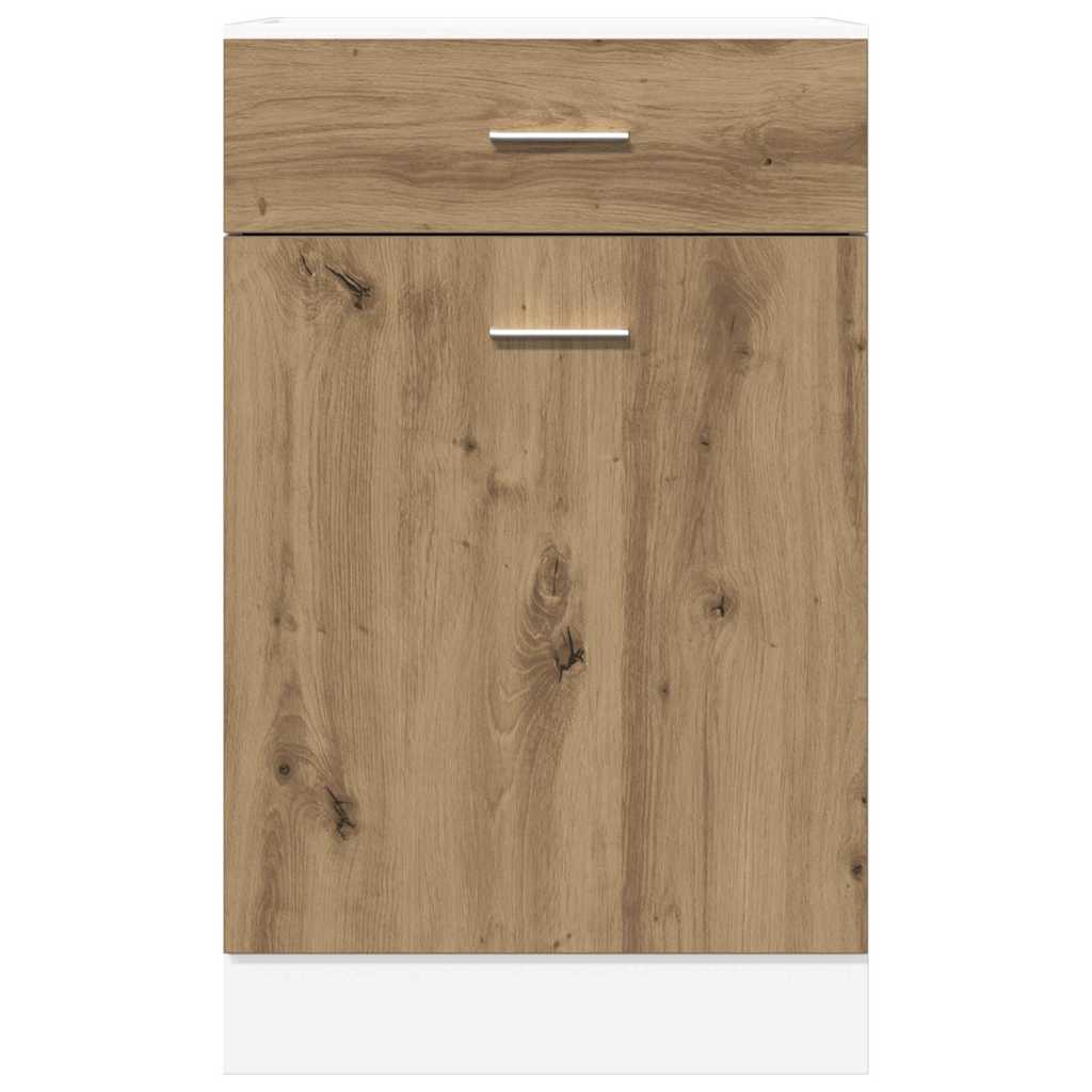vidaXL Drawer Bottom Cabinet "Lyon" Artisan Oak 40x46x81,5 cm Engineered Wood