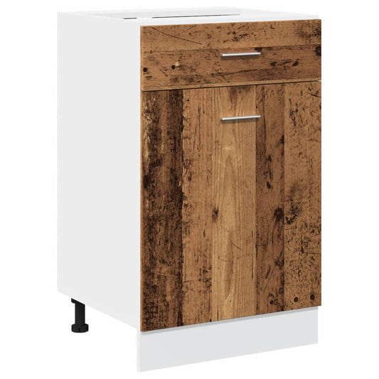 vidaXL Drawer Bottom Cabinet Lyon Old Wood 50x46x81.5 cm Engineered Wood