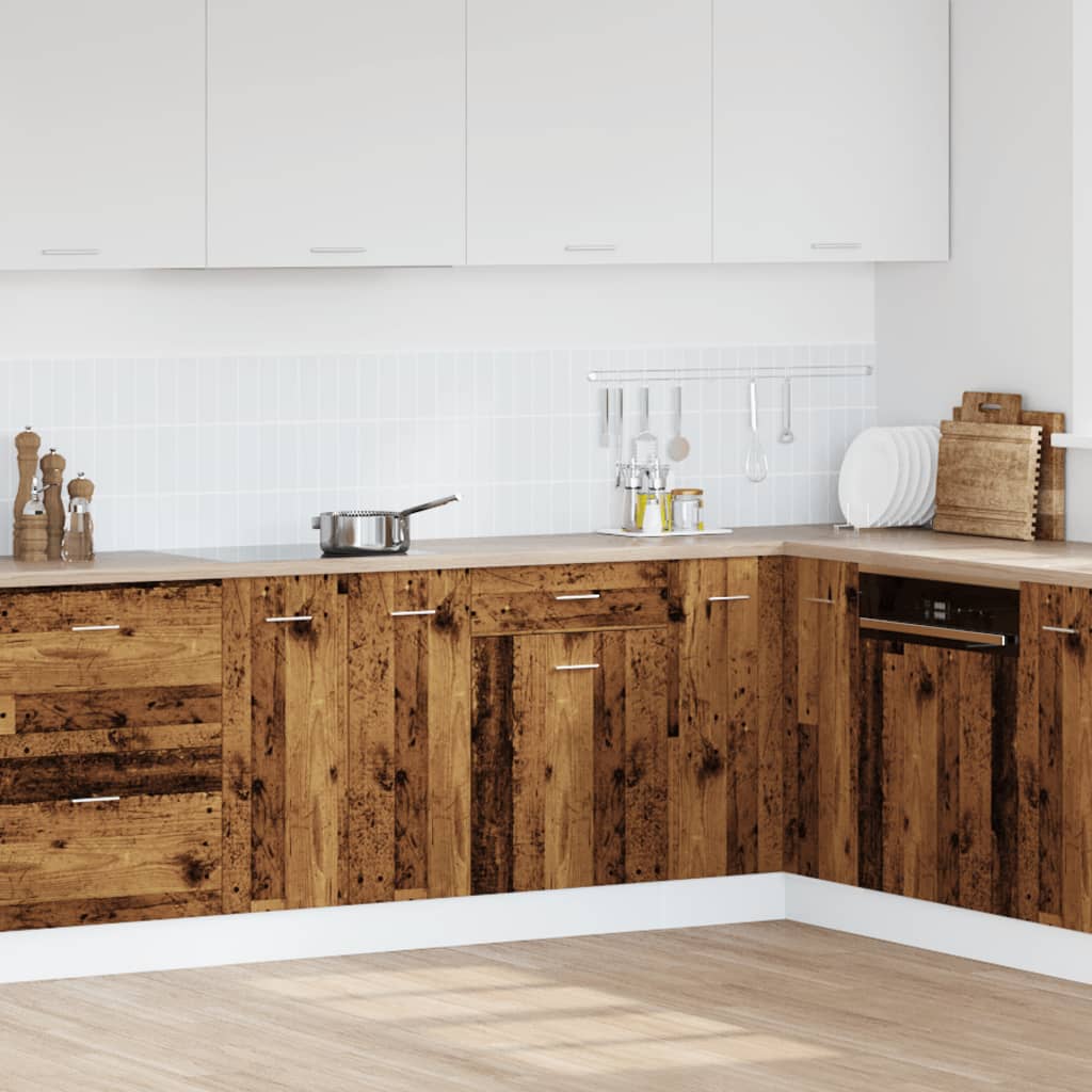 vidaXL Drawer Bottom Cabinet Lyon Old Wood 50x46x81.5 cm Engineered Wood