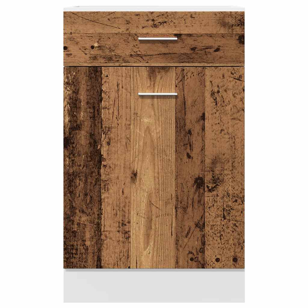 vidaXL Drawer Bottom Cabinet Lyon Old Wood 50x46x81.5 cm Engineered Wood