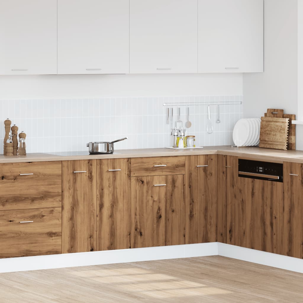 vidaXL Drawer Bottom Cabinet Lyon Artisan Oak 50x46x81.5 cm Engineered Wood