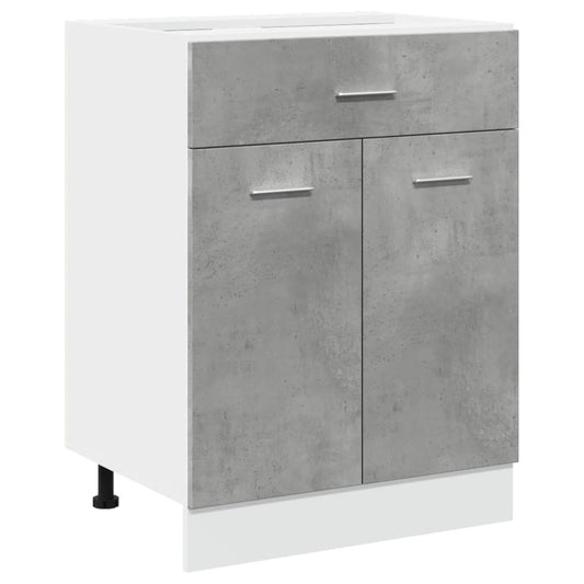 vidaXL Drawer Bottom Cabinet "Lyon" Concrete Grey 60x46x81,5 cm Engineered Wood