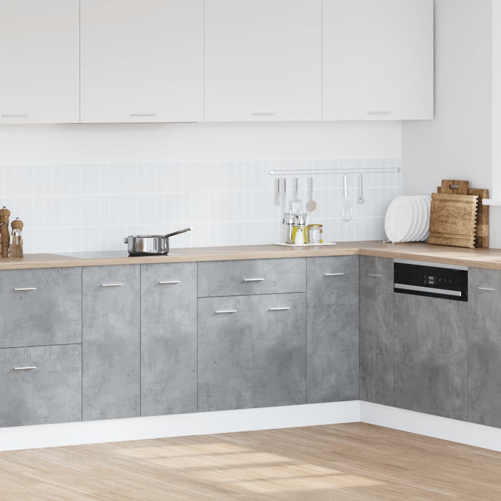 vidaXL Drawer Bottom Cabinet Lyon Concrete Grey 60x46x81.5 cm Engineered Wood