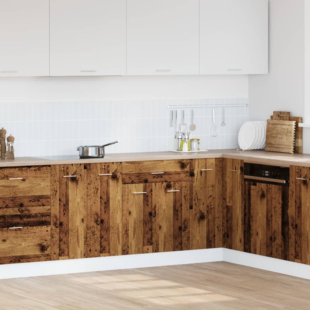 vidaXL Drawer Bottom Cabinet Lyon Old Wood 60x46x81.5 cm Engineered Wood