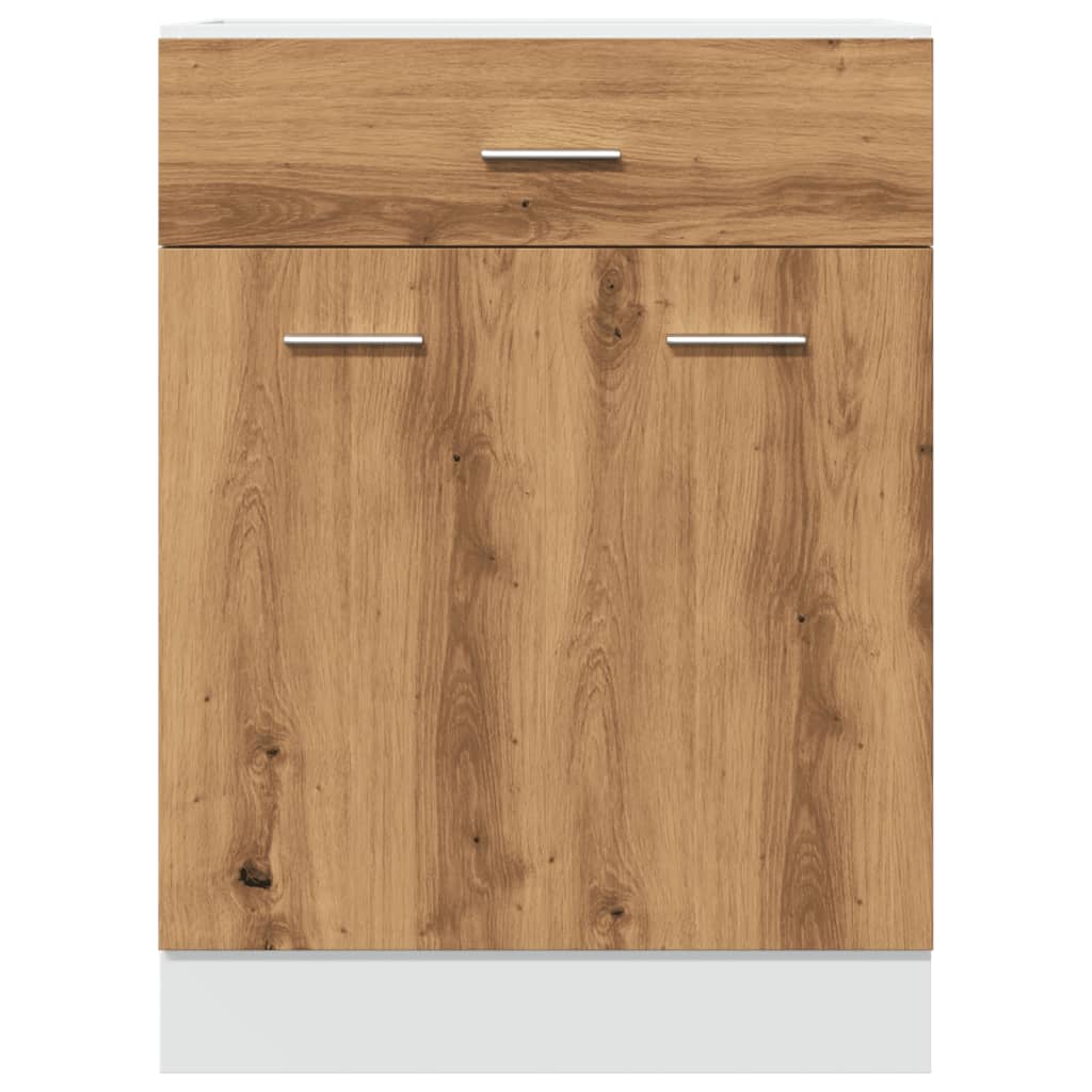 vidaXL Drawer Bottom Cabinet Lyon Artisan Oak 60x46x81.5 cm Engineered Wood