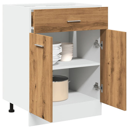 vidaXL Drawer Bottom Cabinet Lyon Artisan Oak 60x46x81.5 cm Engineered Wood