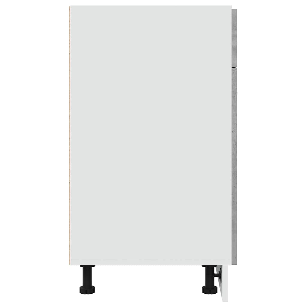 vidaXL Drawer Bottom Cabinet Lyon Concrete Grey 80x46x81.5 cm Engineered Wood