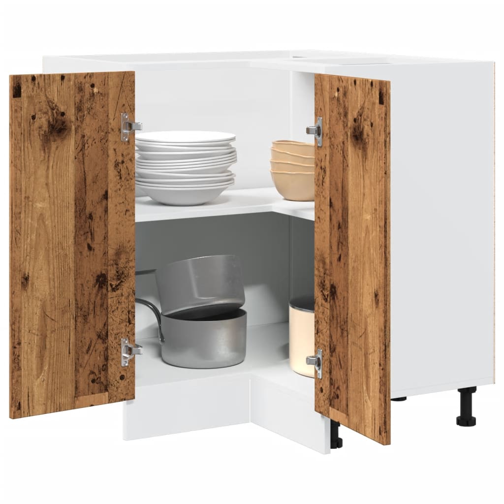 vidaXL Kitchen Cabinet Lyon Old Wood 75.5x75.5x81.5 cm Engineered Wood