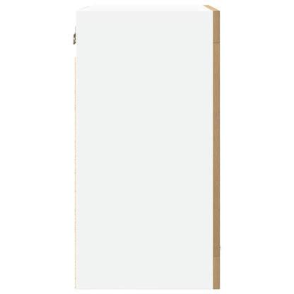 vidaXL Hanging Glass Cabinet "Lyon" Artisan Oak 40x31x60 cm Engineered Wood