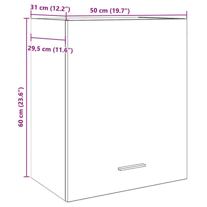 vidaXL Hanging Cabinet Lyon Old Wood 50x31x60 cm Engineered Wood