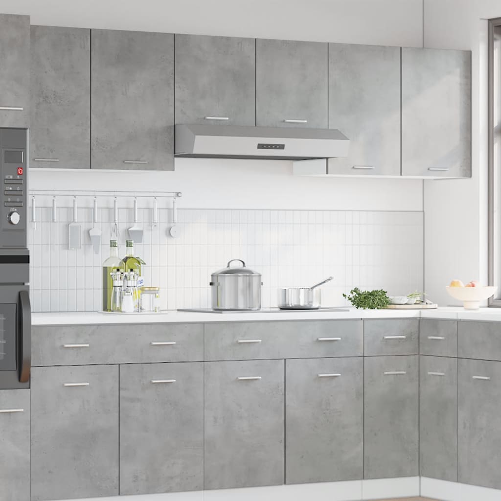 vidaXL Hanging Cabinet Lyon Concrete Grey 80x31x60 cm Engineered Wood