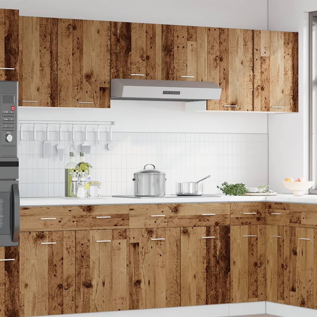 vidaXL Hanging Cabinet Lyon Old Wood 80x31x60 cm Engineered Wood