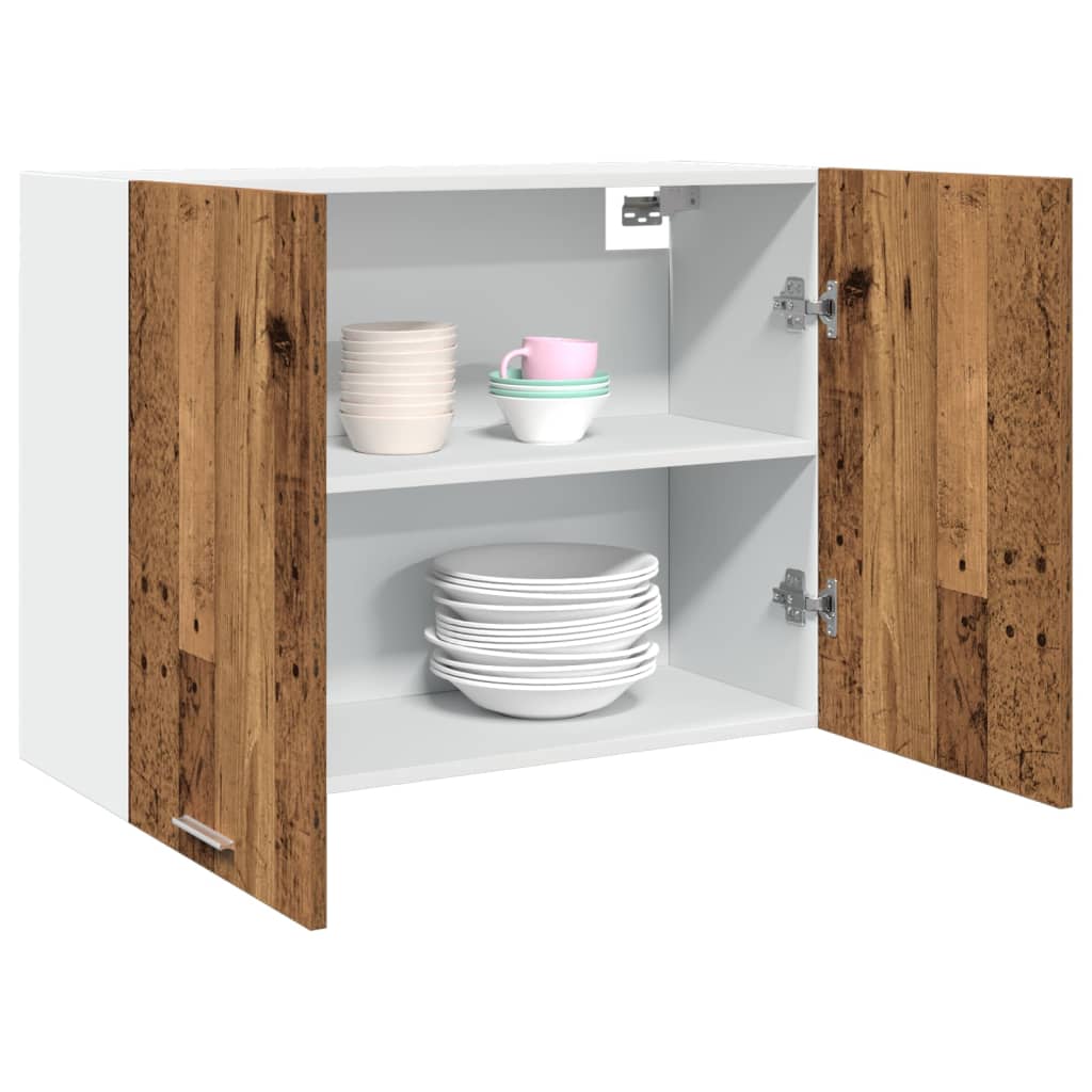 vidaXL Hanging Cabinet Lyon Old Wood 80x31x60 cm Engineered Wood