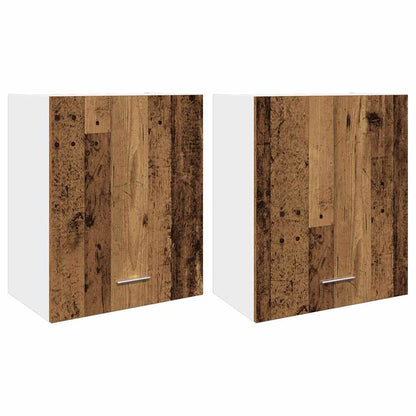 vidaXL Hanging Cabinet Lyons 2 pcs Old Wood 50x31x60 cm Engineered Wood